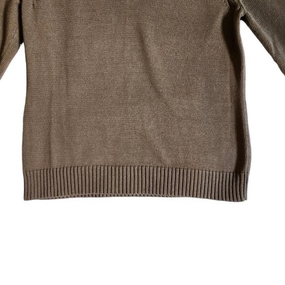 Jones New York Signature brown v neck sweater sz M - Picture 5 of 12